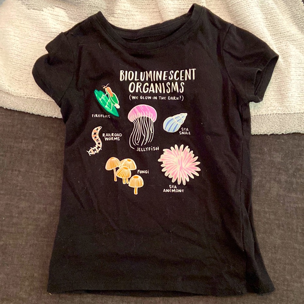 Cat and Jack glow in the dark tee shirt